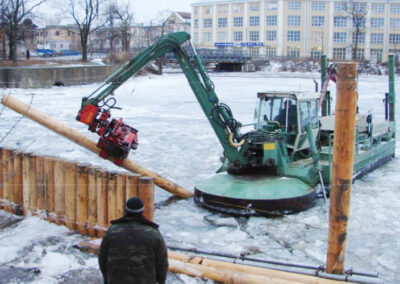 Pfahlrammen mit "Watermaster"